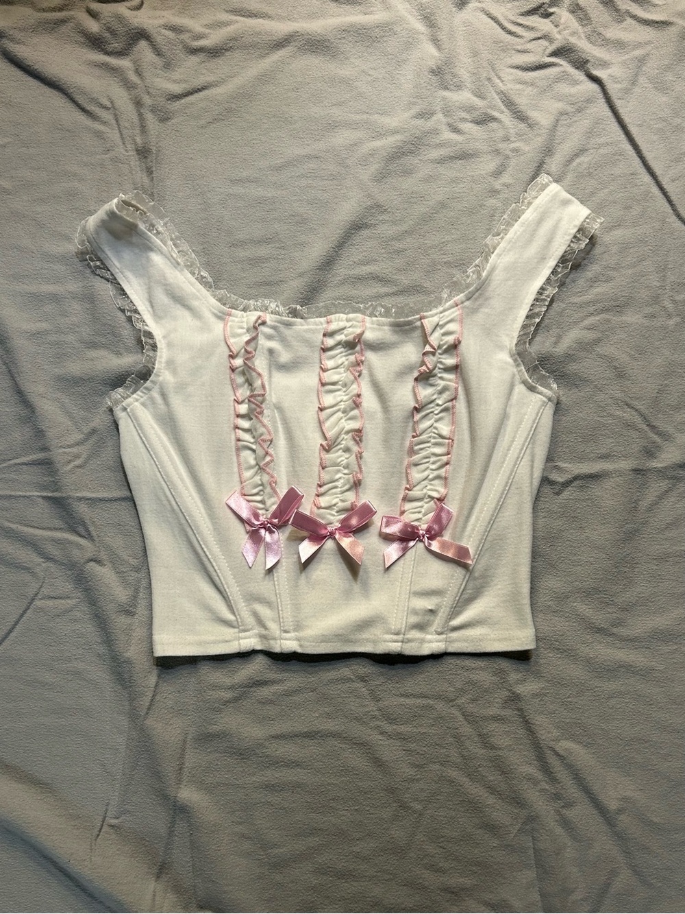 Spirit Halloween Leg Avenue Bo Peep Corset Top Viral Coquette Size M